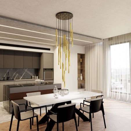 Ceiling lamp Selter Premium Gold (17 Lights)