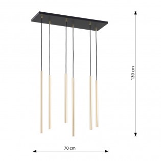 Ceiling lamp Selter Gold (6 lights)