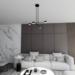Pendant lamp Operis Black (4 lights)