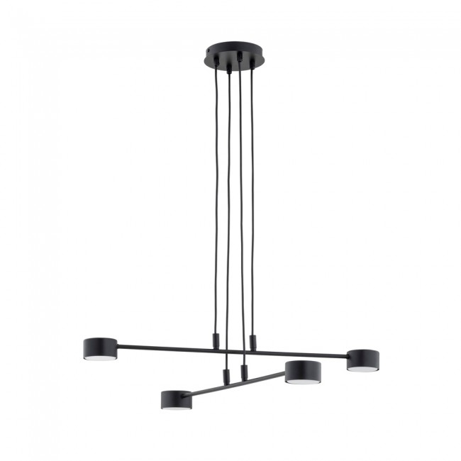 Lámpara colgante Operis Negro (4 luces)