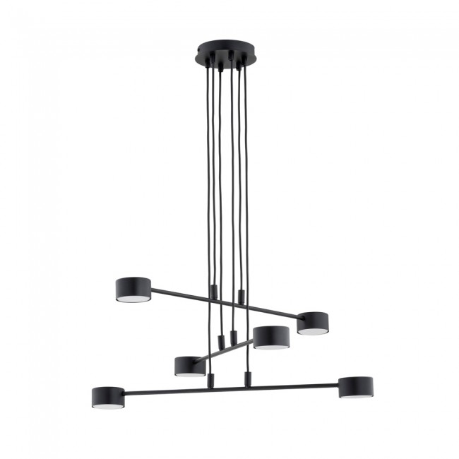 Lámpara colgante Operis Negro (6 luces)