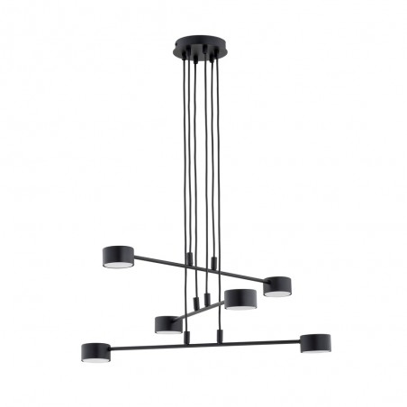 Lámpara colgante Operis Negro (6 luces)