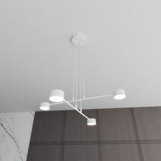 Pendant lamp Operis White (4 lights)