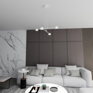Pendant lamp Operis White (4 lights)