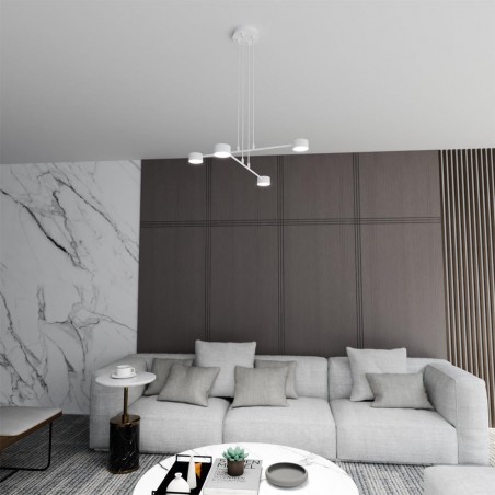 Pendant lamp Operis White (4 lights)