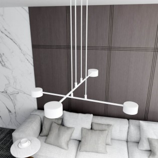 Pendant lamp Operis White (4 lights)