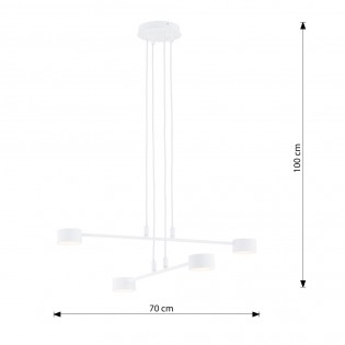 Pendant lamp Operis White (4 lights)