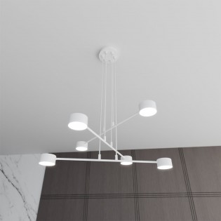 Lámpara colgante Operis Blanco (6 luces)