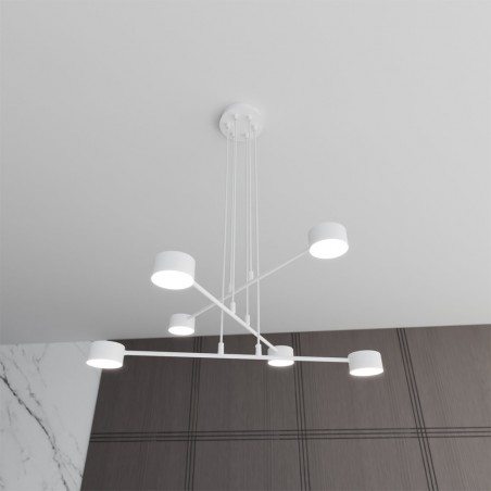 Lámpara colgante Operis Blanco (6 luces)