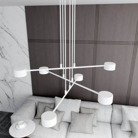 Pendant lamp Operis White (6 lights)