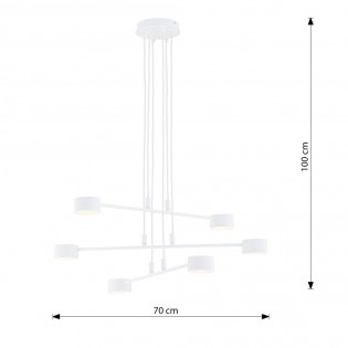Pendant lamp Operis White (6 lights)