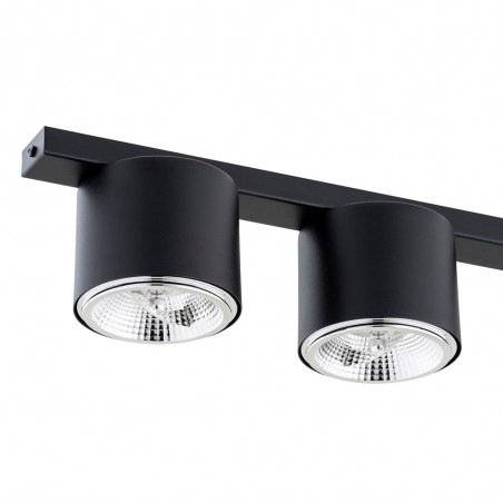 Ceiling track light Valeno Black (3 lights)