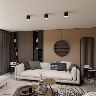 Ceiling spotlight Valeno Black