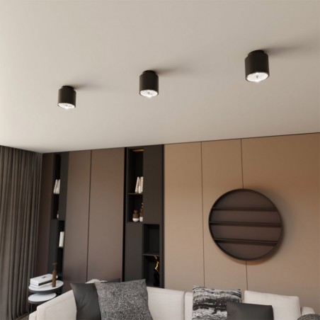 Ceiling spotlight Valeno Black