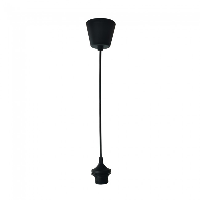 Ceiling lamp holder E27 Black
