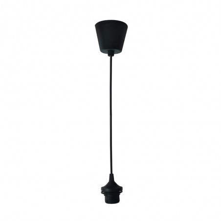 Ceiling lamp holder E27 Black