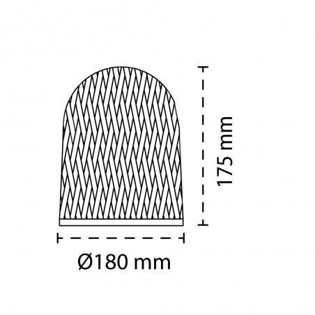 PANTALLA DERA DE BAMBÚ 300x280mm