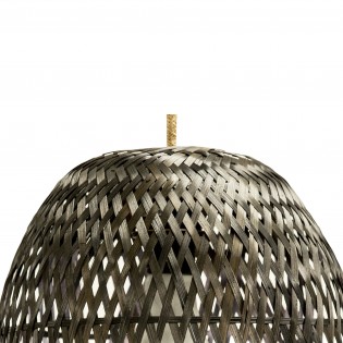 Bamboo lampshade Kumo Black