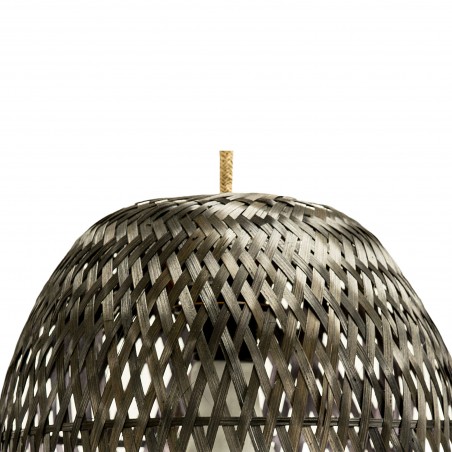 Bamboo lampshade Kumo Black