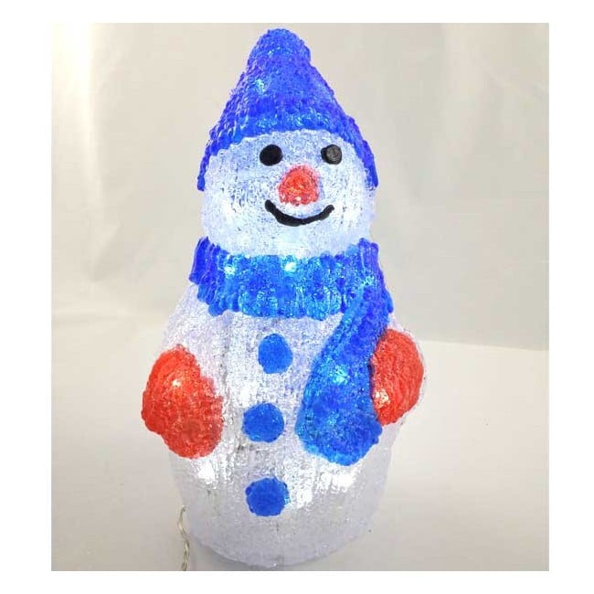 Figura luminosa led Muñeco de nieve (80 led)