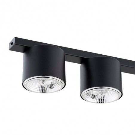 Ceiling track light Valeno Black (4 lights)