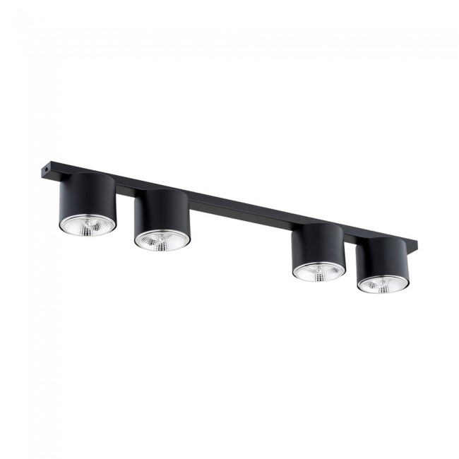 Ceiling track light Valeno Black (4 lights)