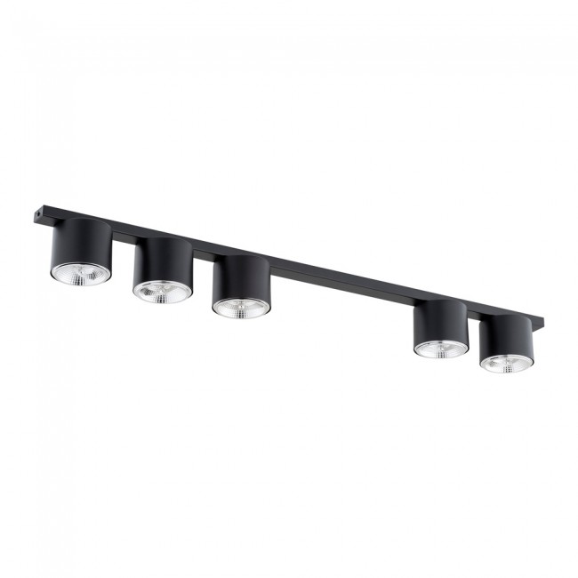 Regleta de techo Valeno Negro (5 luces)