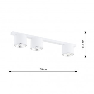 Ceiling track light Valeno White (3 lights)