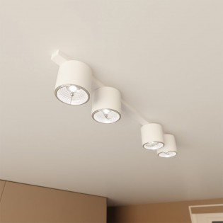 Ceiling track light Valeno White (4 lights)