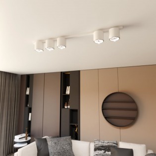Ceiling track light Valeno White (5 lights)