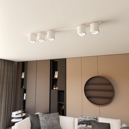 Ceiling track light Valeno White (5 lights)