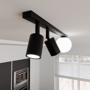 Ceiling track light Ponsel Black (3 lights)
