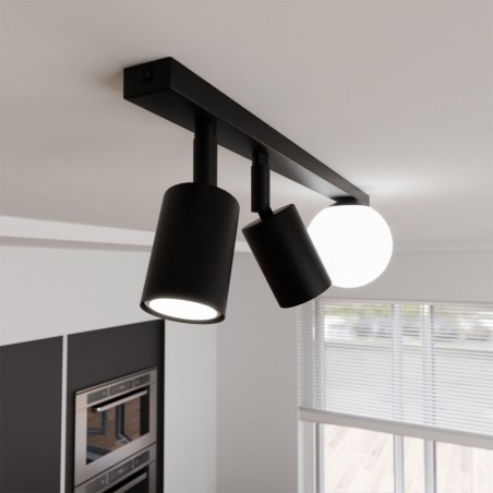 Ceiling track light Ponsel Black (3 lights)