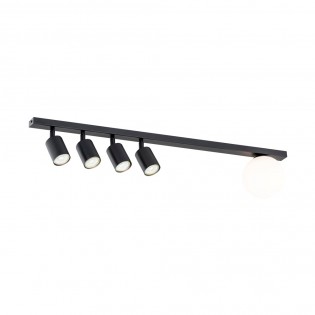 Regleta de techo Ponsel Negro (5 luces)