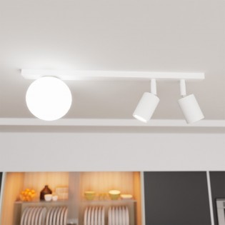 Regleta de techo Ponsel Blanco (3 luces)