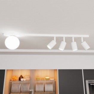 Ceiling track light Ponsel White (5 lights)