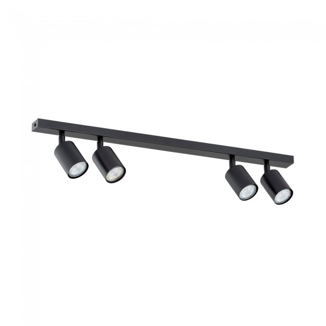 Ceiling track light Dongor Black (4 lights)