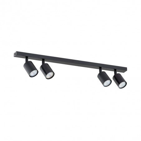 Regleta de techo Dongor Negro (4 luces)