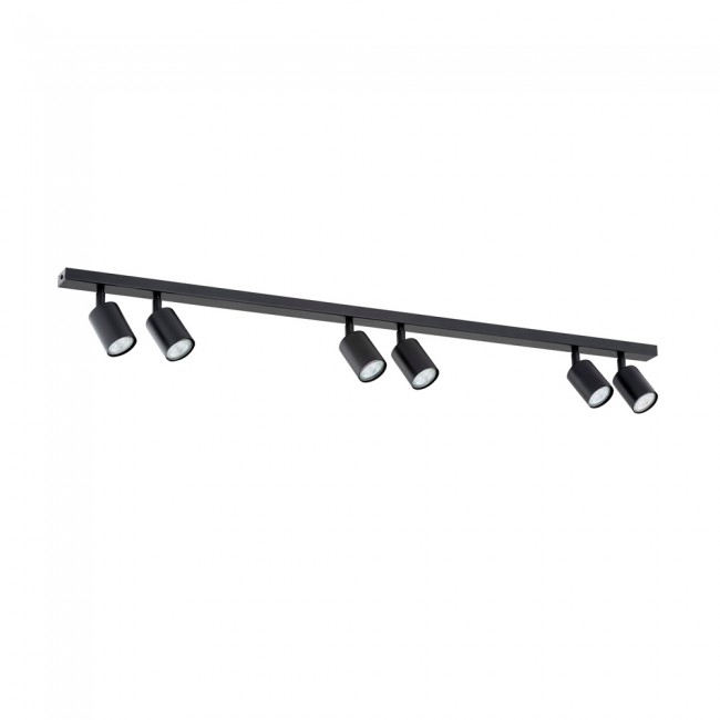 Ceiling track light Dongor Black (6 lights)