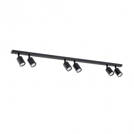 Ceiling track light Dongor Black (6 lights)