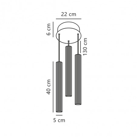 Pendant Lamp Vico (3 lights)