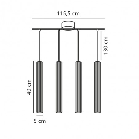 Pendant Lamp Vico (4 lights)