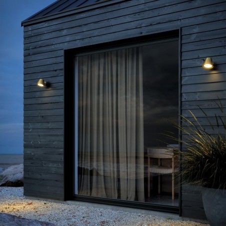 Outdoor wall lamp Aleria Brass
