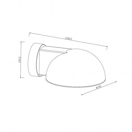 Outdoor wall lamp Clarso