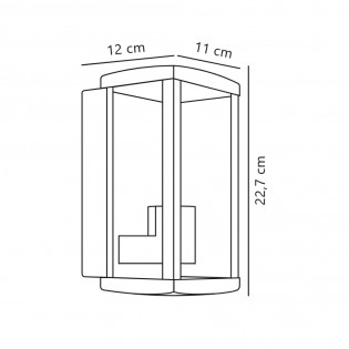 Outdoor wall light Luchy