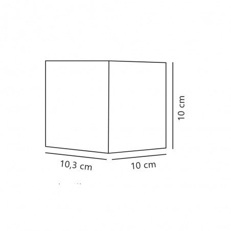 Outdoor LED wall lamp Milda Kubi (4.9W)