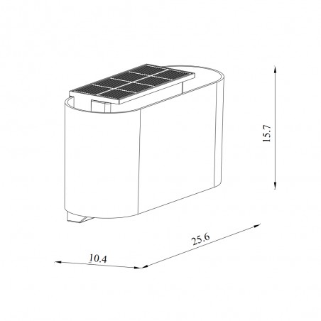 Aplique de exterior LED Piola Solar (5W)