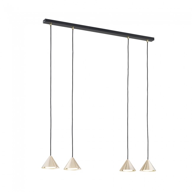 Lámpara de techo Lout Oro (4 luces)