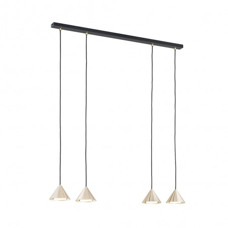Lámpara de techo Lout Oro (4 luces)