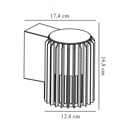 Outdoor wall lamp Aludra Seaside